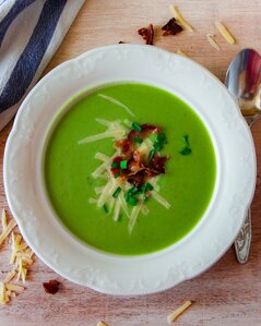 Soupe de lentilles vertes